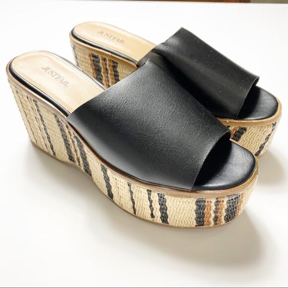 JustFab Raedell Platform Espadrille Size 8.5 BRAND NEW WITH BOX - Picture 2 of 9